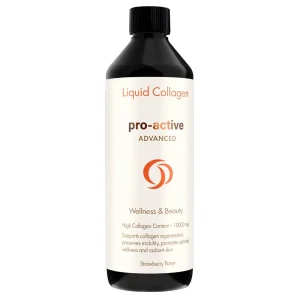 Pro-Active Liquid Collagen Advanced | 600ml | Strawberry | Skin Rejuvenation & Joint Health