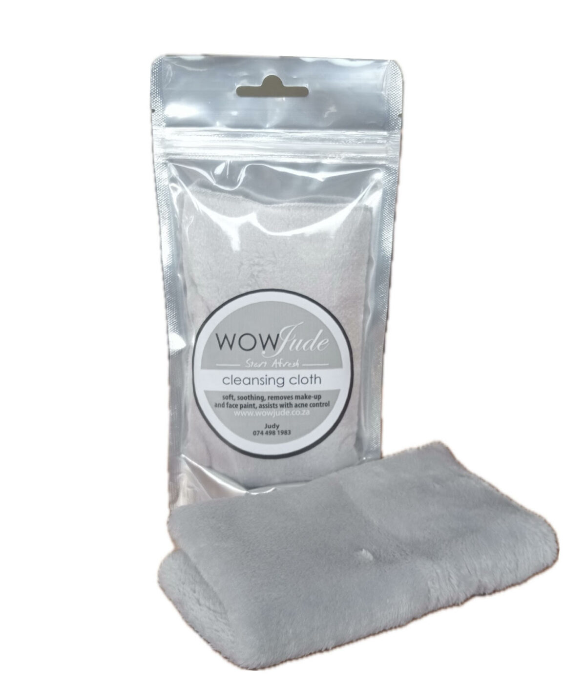 Wow Jude Facial Reusable Cleansing Cloth- Silver