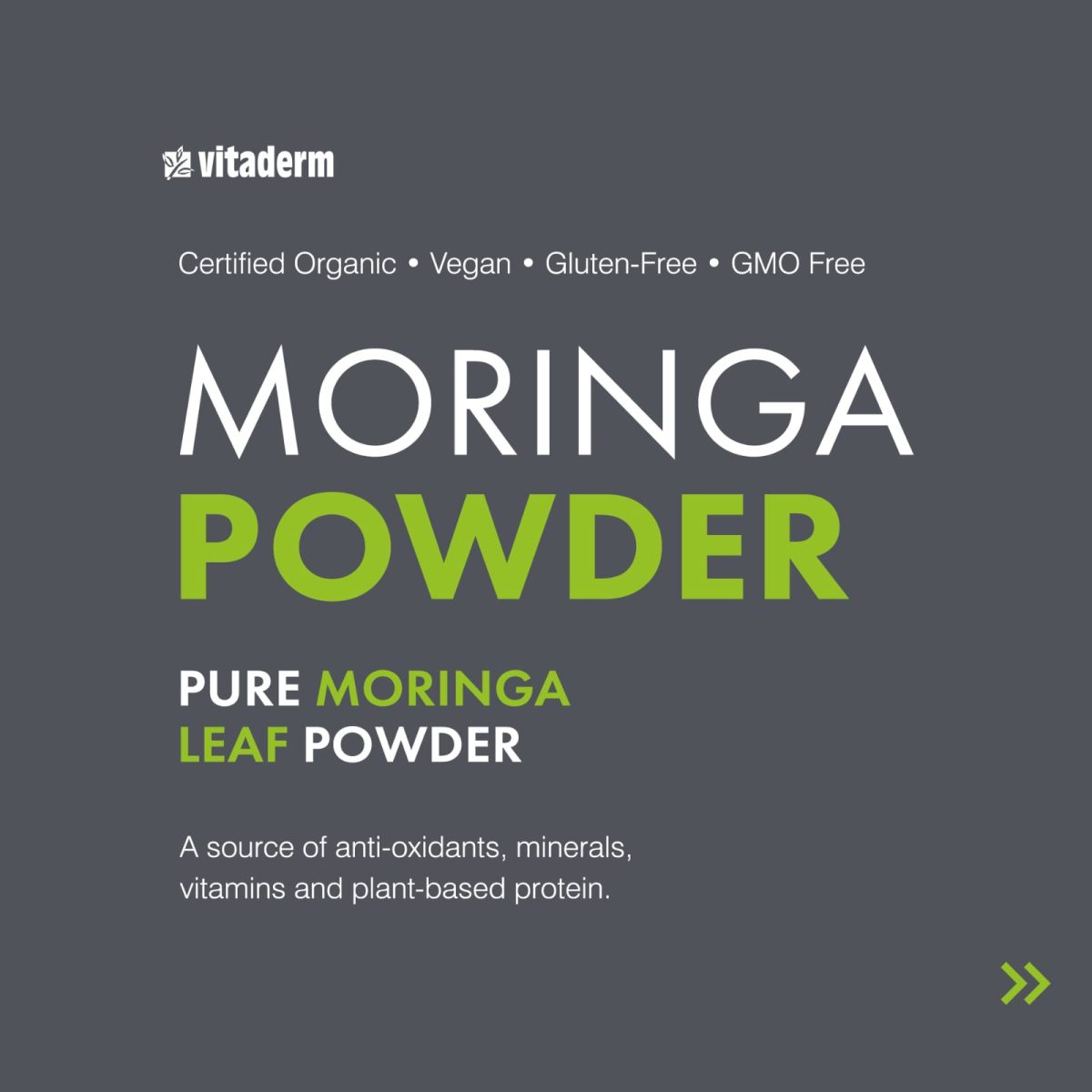 Vitaderm Moringa Powder | 250g |Enhances Immune System Resilience