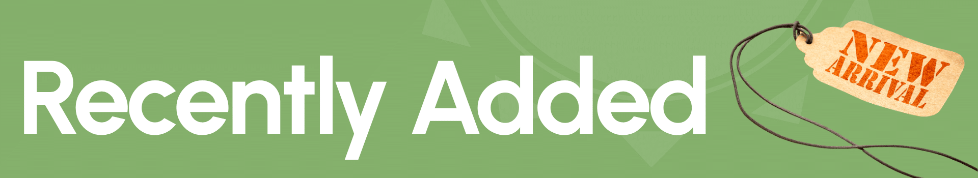 Recently Added Products Banner